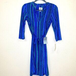 dm collection Striped Jersey Dress NWT Size 0